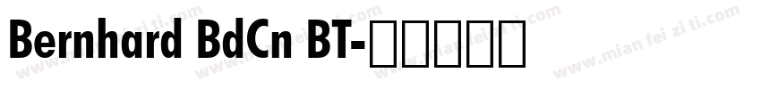 Bernhard BdCn BT字体转换